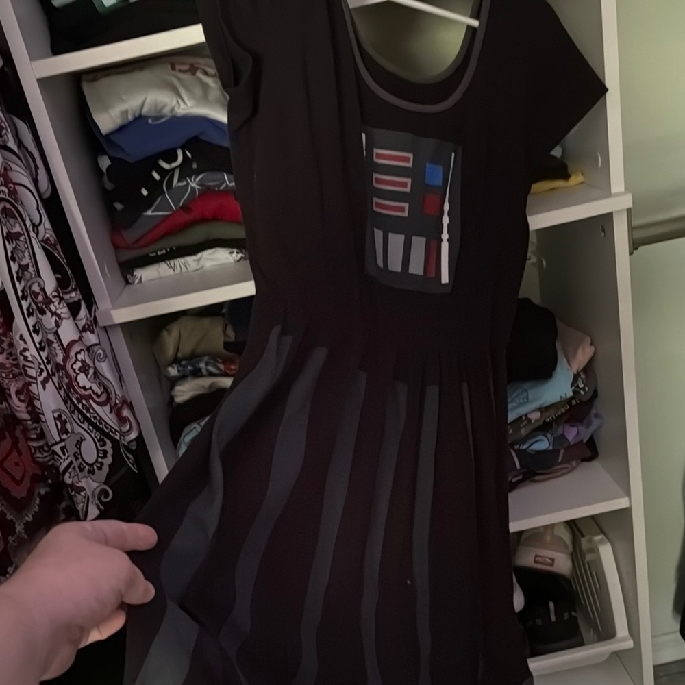 Star Wars Black Dress with Graphic Design